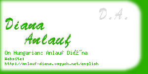 diana anlauf business card